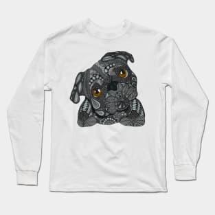 Black Pug Long Sleeve T-Shirt